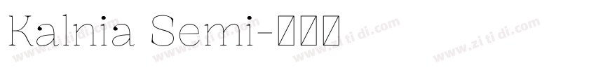 Kalnia Semi字体转换